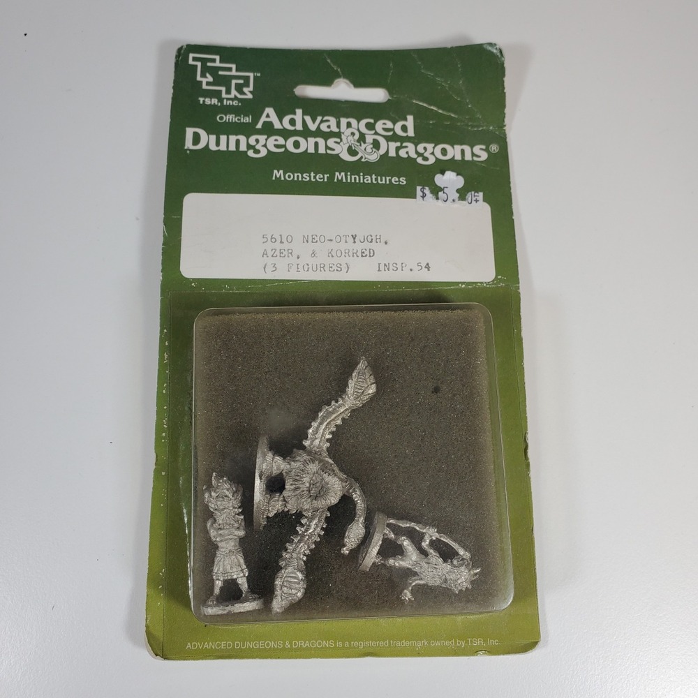TSR 5610 Advanced Dungeons & Dragons Miniatures Neo-Otyugh Azer Korred D&D New